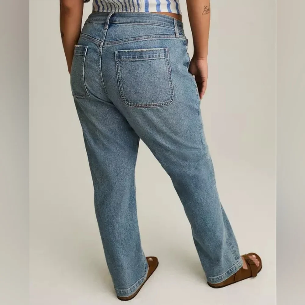 Torrid High Rise Y2K Inspired Classic Blue Women's Jeans Plus Size 18 Sh…